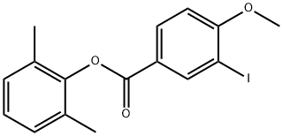 2,6-dimethylphenyl 3-iodo-4-methoxybenzoate Struktur