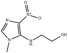 2-({4-nitro-1-methyl-1H-imidazol-5-yl}amino)ethanol Struktur