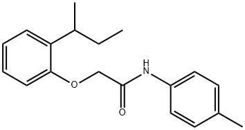 2-(2-sec-butylphenoxy)-N-(4-methylphenyl)acetamide Struktur