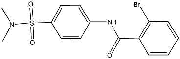 2-bromo-N-{4-[(dimethylamino)sulfonyl]phenyl}benzamide Struktur