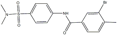 3-bromo-N-{4-[(dimethylamino)sulfonyl]phenyl}-4-methylbenzamide Struktur