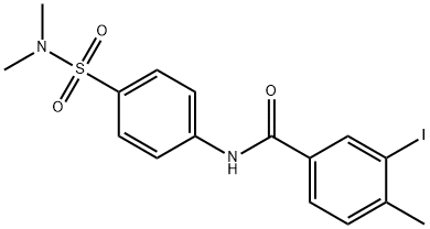 N-{4-[(dimethylamino)sulfonyl]phenyl}-3-iodo-4-methylbenzamide Struktur