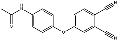 N-[4-(3,4-dicyanophenoxy)phenyl]acetamide Struktur