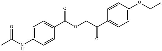 2-(4-ethoxyphenyl)-2-oxoethyl 4-(acetylamino)benzoate Struktur