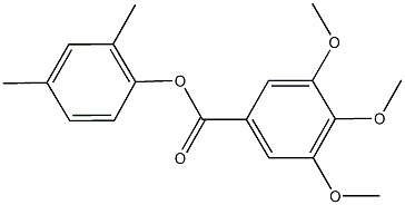 2,4-dimethylphenyl3,4,5-trimethoxybenzoate Struktur