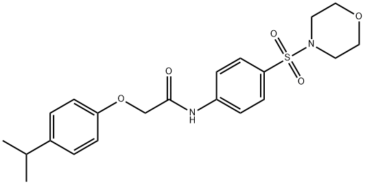 2-(4-isopropylphenoxy)-N-[4-(4-morpholinylsulfonyl)phenyl]acetamide Struktur