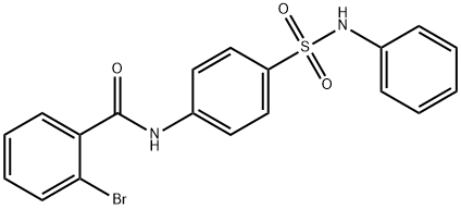 N-[4-(anilinosulfonyl)phenyl]-2-bromobenzamide Struktur