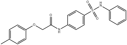 N-[4-(anilinosulfonyl)phenyl]-2-(4-methylphenoxy)acetamide Struktur