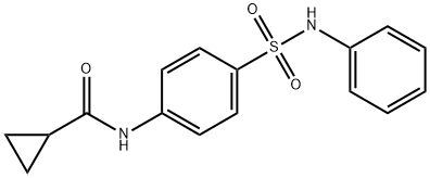 N-[4-(anilinosulfonyl)phenyl]cyclopropanecarboxamide Struktur