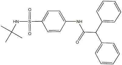 N-{4-[(tert-butylamino)sulfonyl]phenyl}-2,2-diphenylacetamide Struktur