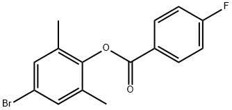 4-bromo-2,6-dimethylphenyl 4-fluorobenzoate Struktur