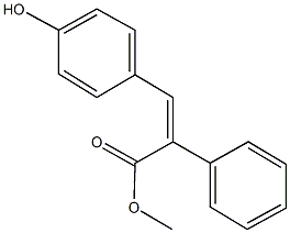 methyl 3-(4-hydroxyphenyl)-2-phenylacrylate Struktur