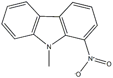 1-nitro-9-methyl-9H-carbazole Struktur