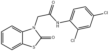 N-(2,4-dichlorophenyl)-2-(2-oxo-1,3-benzothiazol-3(2H)-yl)acetamide Struktur