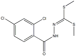 dimethyl 2,4-dichlorobenzoyldithiohydrazonocarbonate Struktur