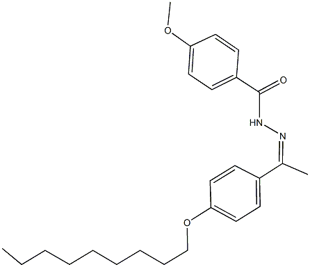 4-methoxy-N'-{1-[4-(nonyloxy)phenyl]ethylidene}benzohydrazide Struktur