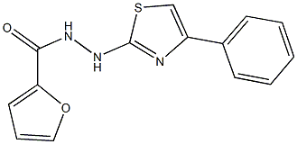 N'-(4-phenyl-1,3-thiazol-2-yl)-2-furohydrazide Struktur