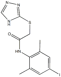 N-(4-iodo-2,6-dimethylphenyl)-2-(4H-1,2,4-triazol-3-ylsulfanyl)acetamide Struktur