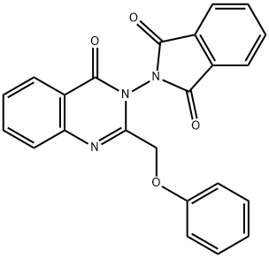 2-(4-oxo-2-(phenoxymethyl)-3(4H)-quinazolinyl)-1H-isoindole-1,3(2H)-dione Struktur