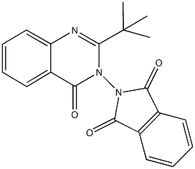 2-(2-tert-butyl-4-oxo-3(4H)-quinazolinyl)-1H-isoindole-1,3(2H)-dione Struktur