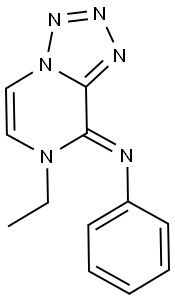 N-(7-ethyltetraazolo[1,5-a]pyrazin-8(7H)-ylidene)-N-phenylamine Struktur