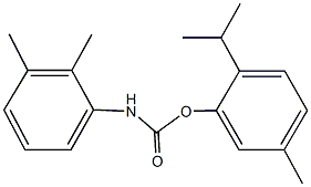 2-isopropyl-5-methylphenyl 2,3-dimethylphenylcarbamate Struktur