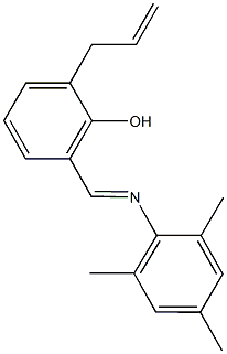 2-allyl-6-[(mesitylimino)methyl]phenol Struktur