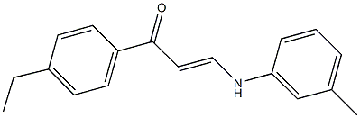 1-(4-ethylphenyl)-3-(3-toluidino)-2-propen-1-one Struktur