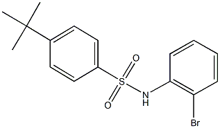 N-(2-bromophenyl)-4-tert-butylbenzenesulfonamide Struktur