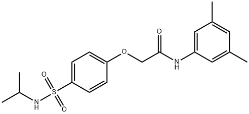 N-(3,5-dimethylphenyl)-2-{4-[(isopropylamino)sulfonyl]phenoxy}acetamide Struktur