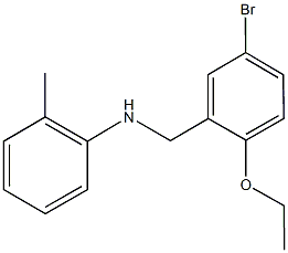 N-(5-bromo-2-ethoxybenzyl)-N-(2-methylphenyl)amine Struktur