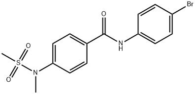 N-(4-bromophenyl)-4-[methyl(methylsulfonyl)amino]benzamide Struktur