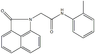 N-(2-methylphenyl)-2-(2-oxobenzo[cd]indol-1(2H)-yl)acetamide Struktur