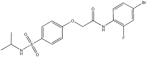 N-(4-bromo-2-fluorophenyl)-2-{4-[(isopropylamino)sulfonyl]phenoxy}acetamide Struktur