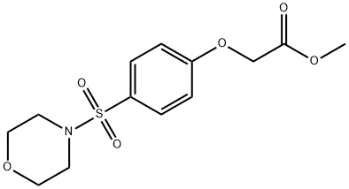 methyl [4-(4-morpholinylsulfonyl)phenoxy]acetate Struktur