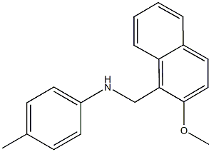 N-[(2-methoxy-1-naphthyl)methyl]-N-(4-methylphenyl)amine Struktur