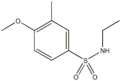 N-ethyl-4-methoxy-3-methylbenzenesulfonamide Struktur