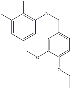 N-(2,3-dimethylphenyl)-N-(4-ethoxy-3-methoxybenzyl)amine Struktur