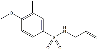 N-allyl-4-methoxy-3-methylbenzenesulfonamide Struktur