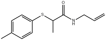 N-allyl-2-[(4-methylphenyl)sulfanyl]propanamide Struktur