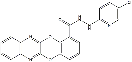 N'-(5-chloro-2-pyridinyl)[1,4]benzodioxino[2,3-b]quinoxaline-1-carbohydrazide Struktur