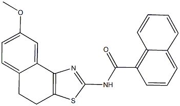 N-(8-methoxy-4,5-dihydronaphtho[1,2-d][1,3]thiazol-2-yl)-1-naphthamide Struktur