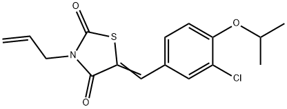 3-allyl-5-(3-chloro-4-isopropoxybenzylidene)-1,3-thiazolidine-2,4-dione Struktur