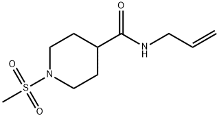 N-allyl-1-(methylsulfonyl)-4-piperidinecarboxamide Struktur