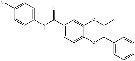 4-(benzyloxy)-N-(4-chlorophenyl)-3-ethoxybenzamide Struktur