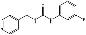 N-(3-fluorophenyl)-N'-(4-pyridinylmethyl)urea Struktur