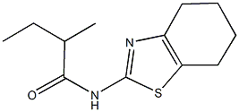 2-methyl-N-(4,5,6,7-tetrahydro-1,3-benzothiazol-2-yl)butanamide Struktur