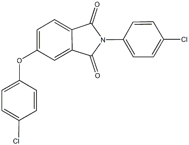 5-(4-chlorophenoxy)-2-(4-chlorophenyl)-1H-isoindole-1,3(2H)-dione Struktur