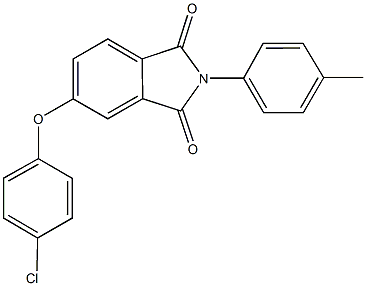 5-(4-chlorophenoxy)-2-(4-methylphenyl)-1H-isoindole-1,3(2H)-dione Struktur