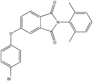 5-(4-bromophenoxy)-2-(2,6-dimethylphenyl)-1H-isoindole-1,3(2H)-dione Struktur